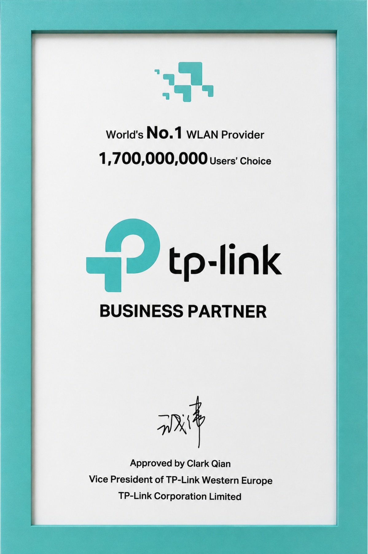 ArxonTech TP-Link Business Partner Certificate